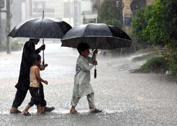 Monsoon rains in several areas of Punjab