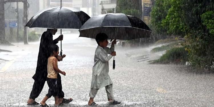 Monsoon rains in several areas of Punjab