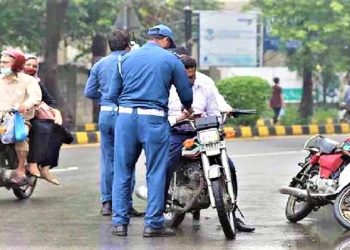 Motorcyclist fined 210,000 rupees.