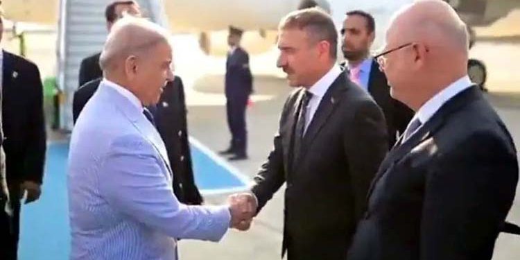 Prime Minister Shehbaz Sharif has arrived in Türkiye.