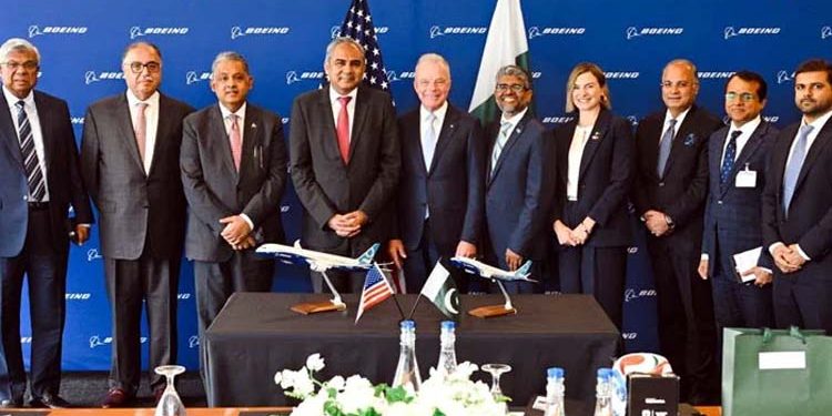 Progress made on the purchase of 16 new aircraft for PIA; Mohsin Naqvi meets with Boeing officials.