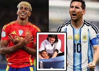 The tiny baby once held in Messi's arms is now his opponent in the World Cup final!