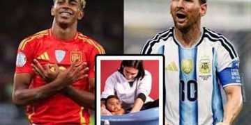 The tiny baby once held in Messi's arms is now his opponent in the World Cup final!