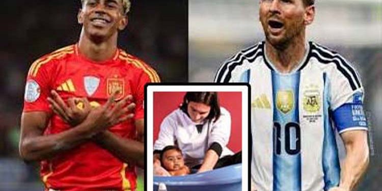 The tiny baby once held in Messi's arms is now his opponent in the World Cup final!