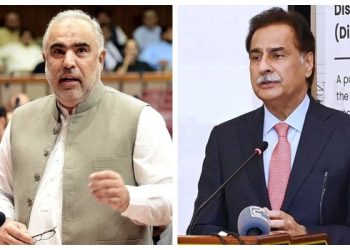 اسپیکر قومی اسمبلی ایاز صادق سے اسد قیصر اور جنید اکبر کی ملاقات