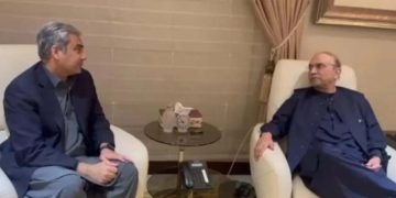 آصف علی زرداری کی محسن نقوی اور گوہر اعجاز سے ملاقات