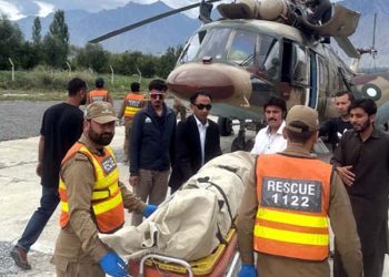 Broad Peak Tragedy Bodies of five foreign mountaineers transferred from Skardu to Islamabad.