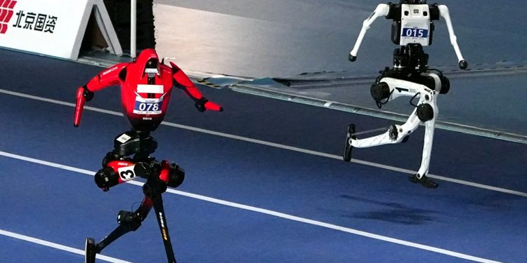Chinese humanoid robot breaks Usain Bolt's 100m world record, completing the run in 9.39 seconds.