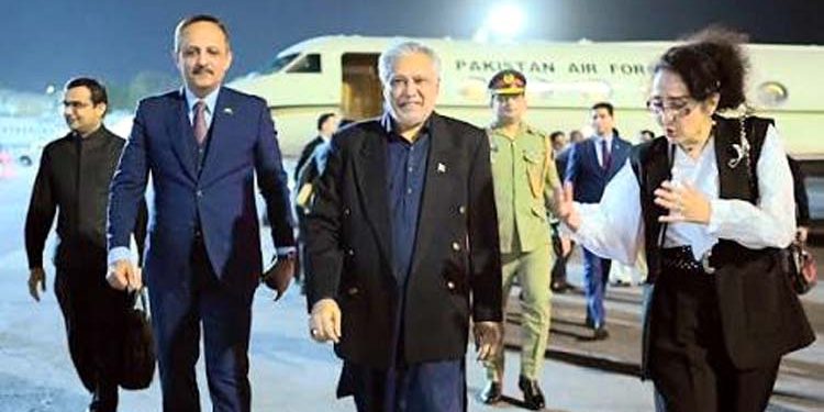 Deputy Prime Minister Ishaq Dar has arrived in Jordan.