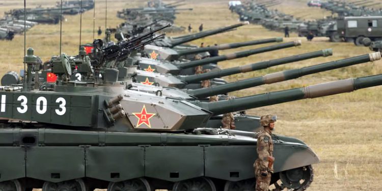 Fighter jets, drones, and defense systems deployed at six Russian airbases in Libya.