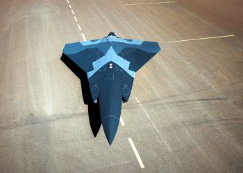 Full model of supersonic stealth combat drone unveiled in Sweden