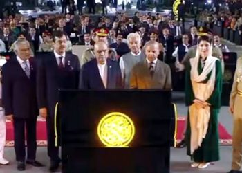 Inauguration of the Victory Monument in Islamabad; an expression of national solidarity and the resolve to defend the homeland.