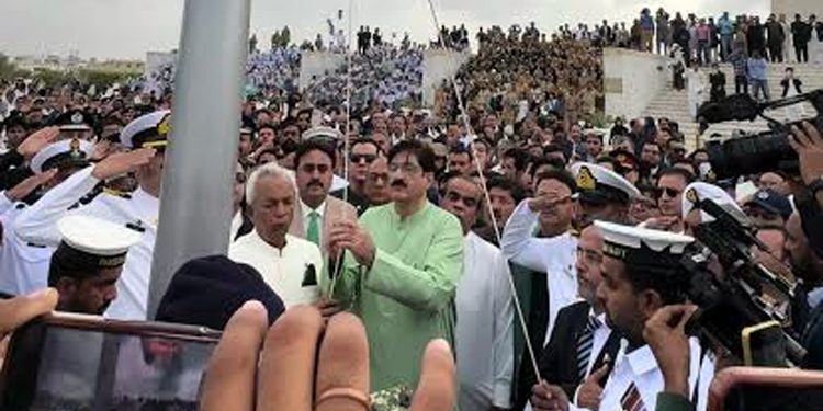 Independence Day Governor and Chief Minister of Sindh attend the Quaid-e-Azam's mausoleum, flag hoisting in Islamabad