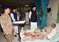 Khyber Pakhtunkhwa Governor visits Swat; inquires after the health of those injured in the Kabal blast.