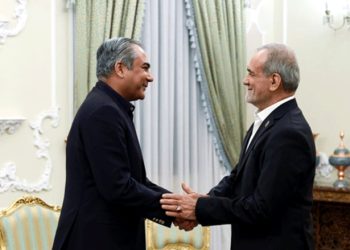 Mohsin Naqvi meets Iranian President Masoud Pezeshkian.