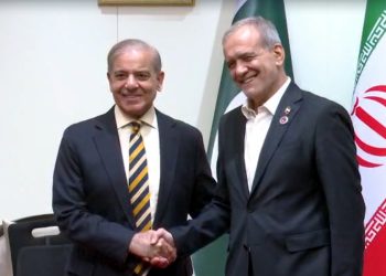 Prime Minister Shehbaz Sharif meets Iranian President in Kyrgyzstan.