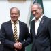 Prime Minister Shehbaz Sharif meets Iranian President in Kyrgyzstan.
