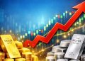 Rise in gold and silver prices