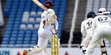 Second Test West Indies batting against Pakistan.