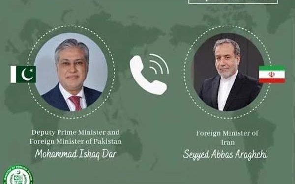 اسحاق ڈار اور ایرانی وزیر خارجہ میں ٹیلی فونک رابطہ