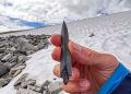 5,000-year-old arrow recovered from Norway's snowy mountains.