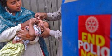 Anti-polio campaign launched in several districts of the country; target set to administer drops to 30 million children.