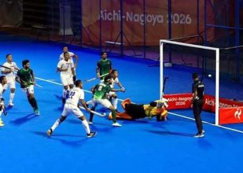 Asian Games Pakistan secures a magnificent hockey victory, defeating Uzbekistan 5-1.