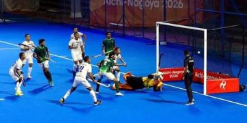 Asian Games Pakistan secures a magnificent hockey victory, defeating Uzbekistan 5-1.