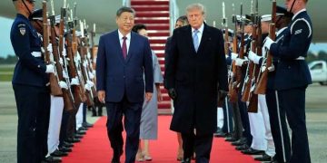 Chinese President Xi Jinping has arrived in the US for a three-day visit; he received a grand welcome.