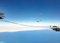 Egyptian Rafale aircraft refueled in mid-air by a Chinese YU-20 tanker.