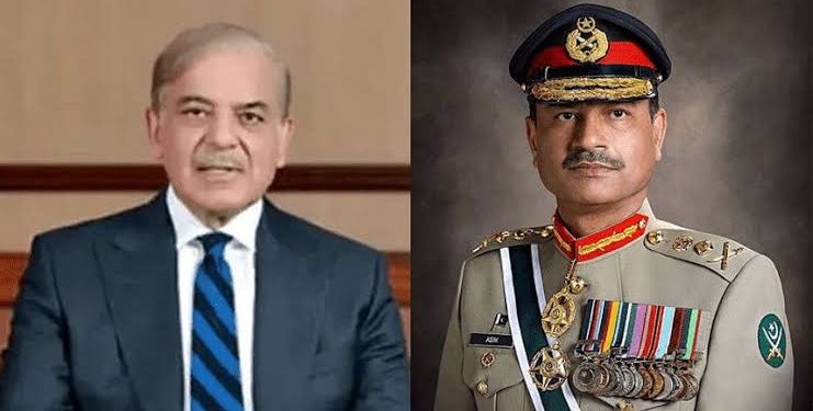 وزیراعظم شہباز شریف سے فیلڈ مارشل سید عاصم منیر کی ملاقات