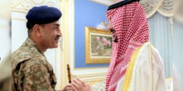 Field Marshal Syed Asim Munir meets Saudi Defense Minister; joint resolve expressed against attacks on Makkah Al-Mukarramah.