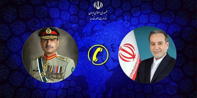 Iranian Foreign Minister holds telephone conversation with Field Marshal Asim Munir.