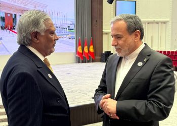 Ishaq Dar meets Iranian Foreign Minister in Bishkek.