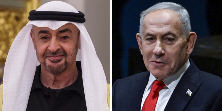 Israeli Prime Minister Netanyahu meets UAE President Sheikh Mohamed bin Zayed on Sunday Emirati news agency.
