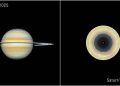 Mysterious atmospheric wave spanning 10 zones discovered at Saturn's south pole.