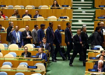 Netanyahu's address to the General Assembly delegates from dozens of countries walked out.