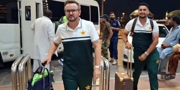Pakistan men's cricket team departs for Japan to participate in the Asian Games.
