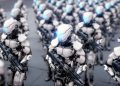 Preparations to deploy a robot army on the battlefield.
