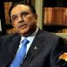 President Asif Ali Zardari has arrived in London.