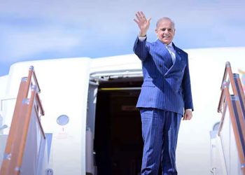 Prime Minister Shehbaz Sharif departs for a visit to the UK.