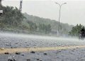 Rain has enlivened the atmosphere in Punjab, while strong winds have made the weather pleasant.