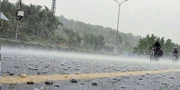 Rain has enlivened the atmosphere in Punjab, while strong winds have made the weather pleasant.