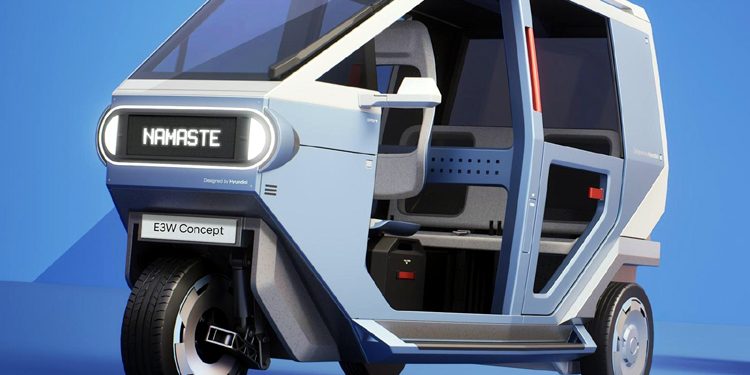 Three-wheeled electric vehicle developed.