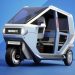 Three-wheeled electric vehicle developed.