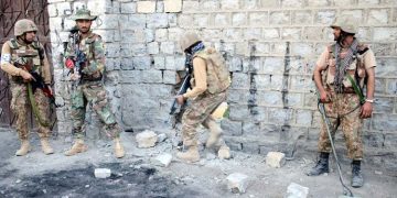 Two terrorists killed in an intelligence-based operation by security forces in Turbat.