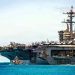 US aircraft carrier Theodore Roosevelt deployed to the Middle East for an Iranian blockade.