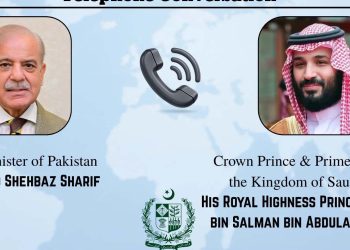 وزیراعظم شہباز شریف اور سعودی ولی عہد محمد بن سلمان میں ٹیلیفونک رابطہ