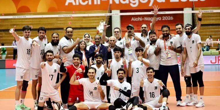 Asian Games Volleyball Pakistan defeated India in straight sets.