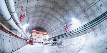 China has reached a major milestone in the construction of the world's longest high-speed railway tunnel beneath the sea.